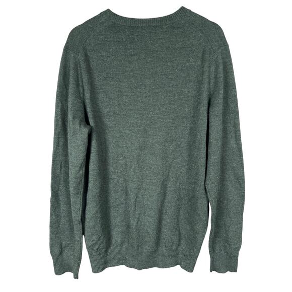 Banana Republic Pulllover Green Sweater Size Large Extra Fine Merino - Picture 2 of 4